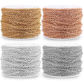 10yard/roll Stainless Steel Cable Rose Gold Chain Silver Chains Necklace for Diy Jewelry Making Supplies Bulk Items