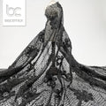 2026 New Fashion 3d Floral Embroidery Lace Fabric Tulle Mesh Dress Fabric