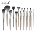 Custom Logo Champagne Gold Makeup Brush Set Manufacturer Vegan Luxury Hight Quality Synthetic Hair Wood Handle Makeup Brushes
