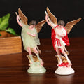 Luminous Angel Statue Plastic Sculpture Figurine Decoration Religious Crafts Jesus Plastic Religious Statues