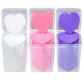 Misscheering 200Pcs Nail Tampons Heart Shape Nail Gel Polish  Removal Lint-free  Soak Off Clean Gel Varnish Pad Napkins Wraps