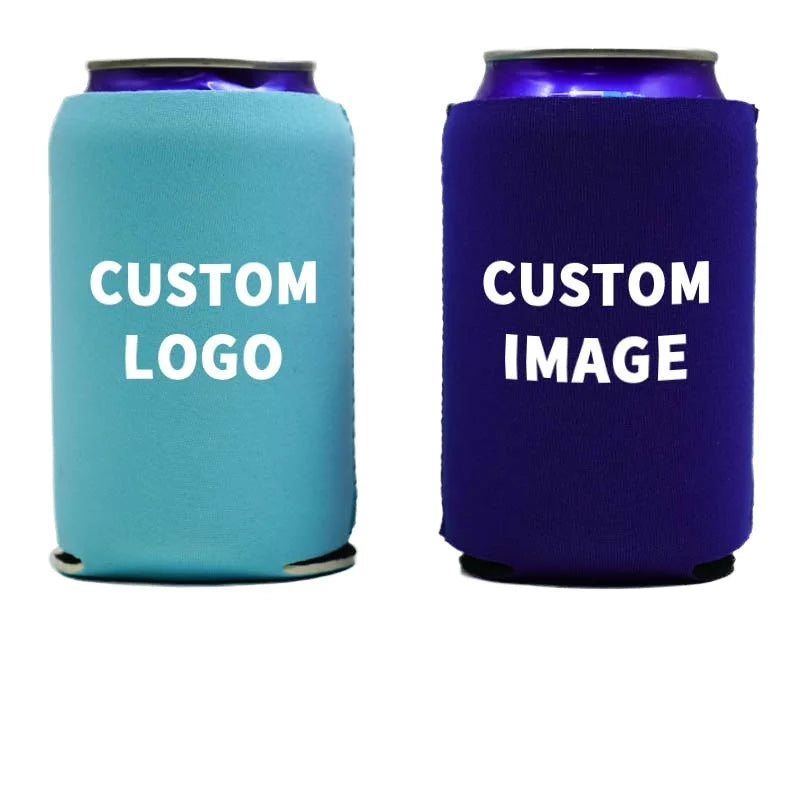 Custom Insulated Reusable Slim Skinny Neoprene 12OZ Beer Guest Gift Wedding Favor Coozies Can Cooler Sleeve