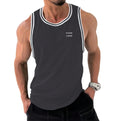 Sport Shirt Custom Logo Polyester Running Vest Fitness Stringer Exercise Men Bodybuilding Slim Workout Muscle GYM Tank Tops