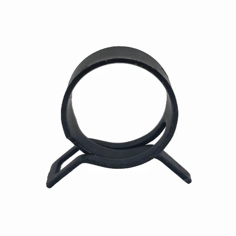 15mm Diameter Heavy Duty Steel Loop Spring Band Type Squeeze Fuel Hose Clips Self Clamping Double Wire Hose Clamp