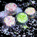 Matte Glitter Sequins Flower Star Shape Mixed Chunky Glitter Face Use Snow Globe Tumbler Cups Nails Resin Crafts 1kg Bags