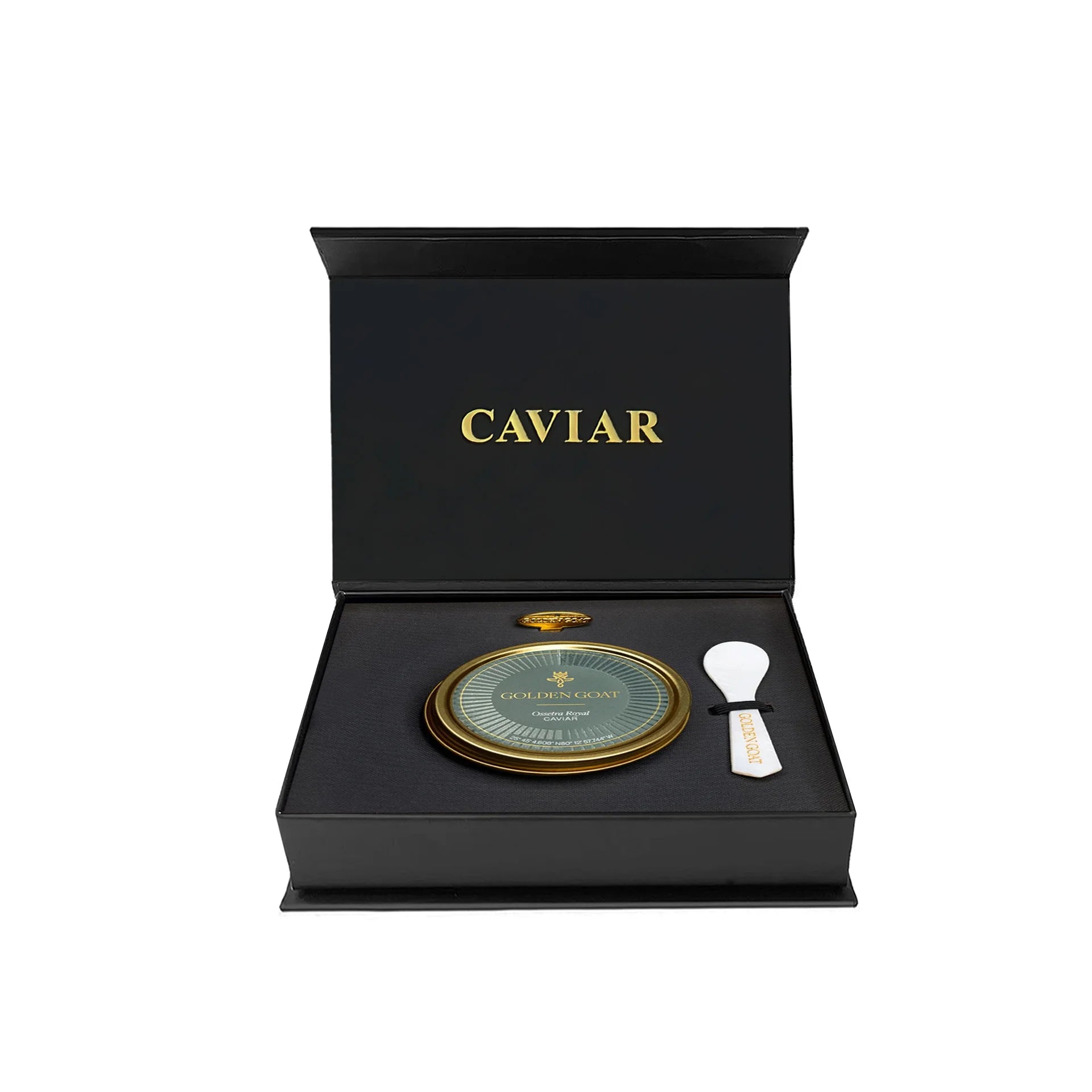 Custom Luxury Fancy Empty Black Caviar Gift Packaging Boxes for Caviar