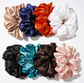 Big Hair Scrunchies Satin Hair Ties Ponytail Holder Satin Silk Scrunchies for Hair