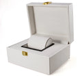 Stock JLY Luxury Brand Multifunction Single Metal Lock White Linen Inner Rectangle 19x10x15CM Watch Case Gift Box