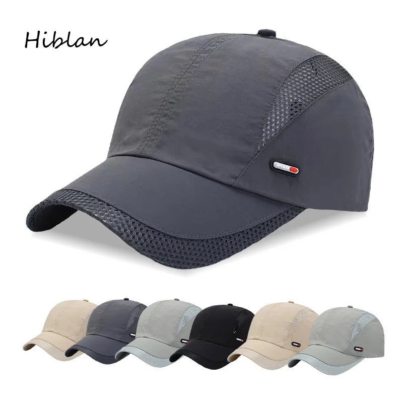 Wholesale Blank Sports Caps Custom Design Breathable Hole Burning Outdoor 6 Panel Camp Cap Baseball Caps