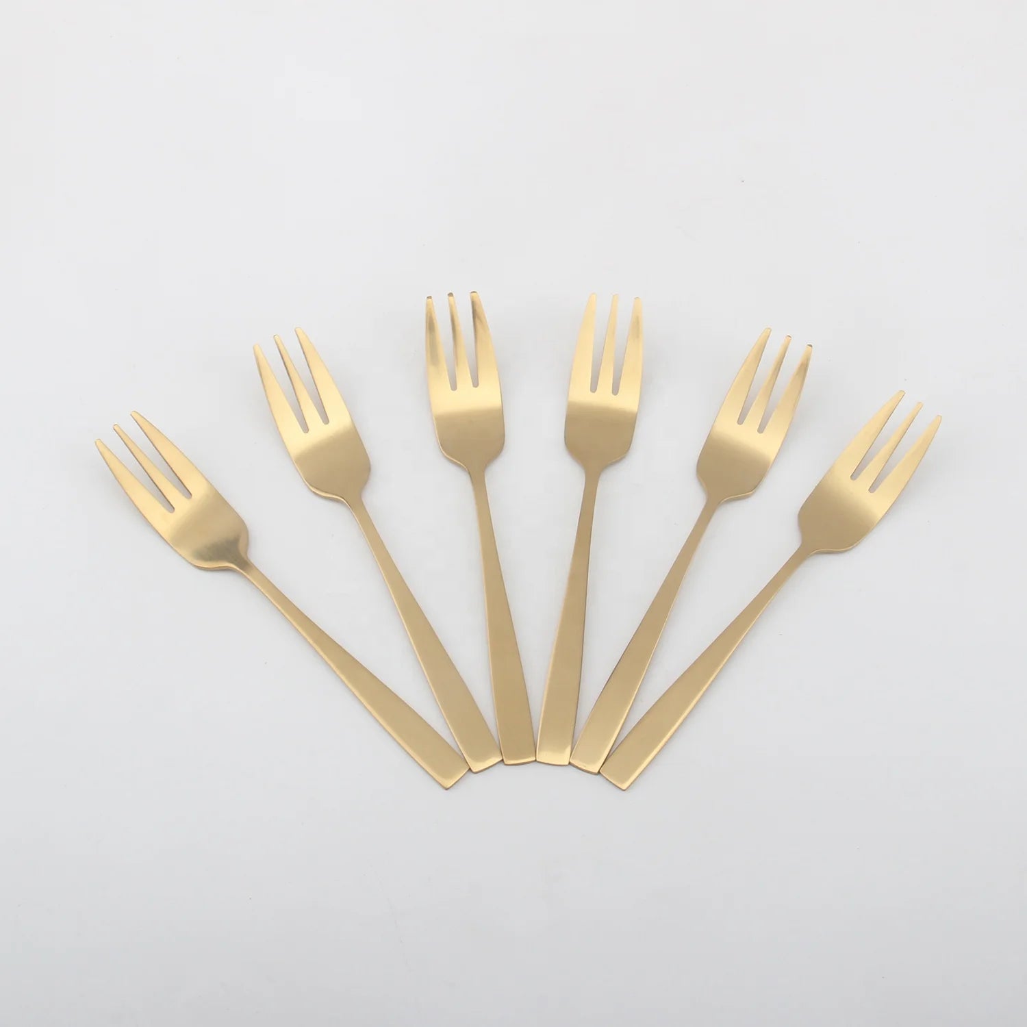 Wholesale Custom Gold Black Mini Cake & Salad Fruit Fork 304 Stainless Steel for Home Use