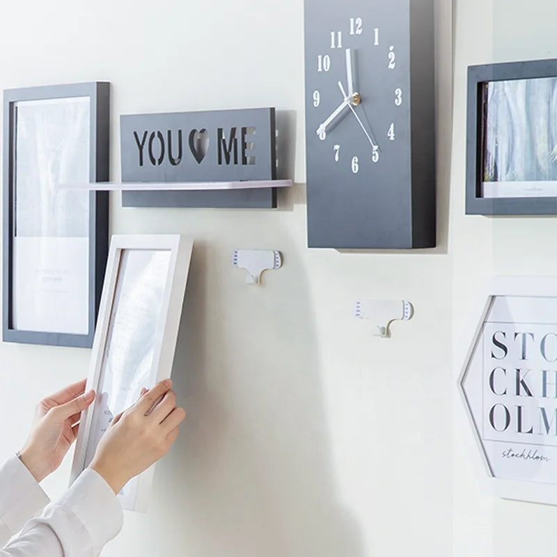 Flexible Plastic Vacuum Sucker Hanger Organizer Hook Drill-Free Frame Adhesive Suction Sucker Hooks Coat Living Room Home Decors