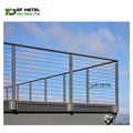 DF 304 Round Stainless Steel 304 Staircase  System Mount Balcony Cable Railing Cover Post Wire  Stairs Balustrade  Screws