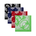 Customized Factory Double Print Bandana Custom Logo Fans Cotton Bandana Square