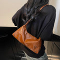 Casual Maillard Style Women's Shoulder Underarm Bags Simple Soft Pu Leather Ladies Crossbody Bag Commuter Female Purse Handbags