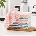 Microfiber Thick Kitchen Towel Dishcloth Household Kitchen Rags Gadget Non-stick Oil Table Cleaning Cloth