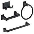 Zinc Alloy Wall-Mounted Stainless Steel Bathroom Accessories Kit with Polished Finish Modern Design 5 Year Warranty