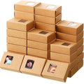 Reusable Kraft Paperboard Window Box Handmade Soap Small Accessories Biscuit Card Folding Paper Packaging Box UV Printed Hot MegaBDM