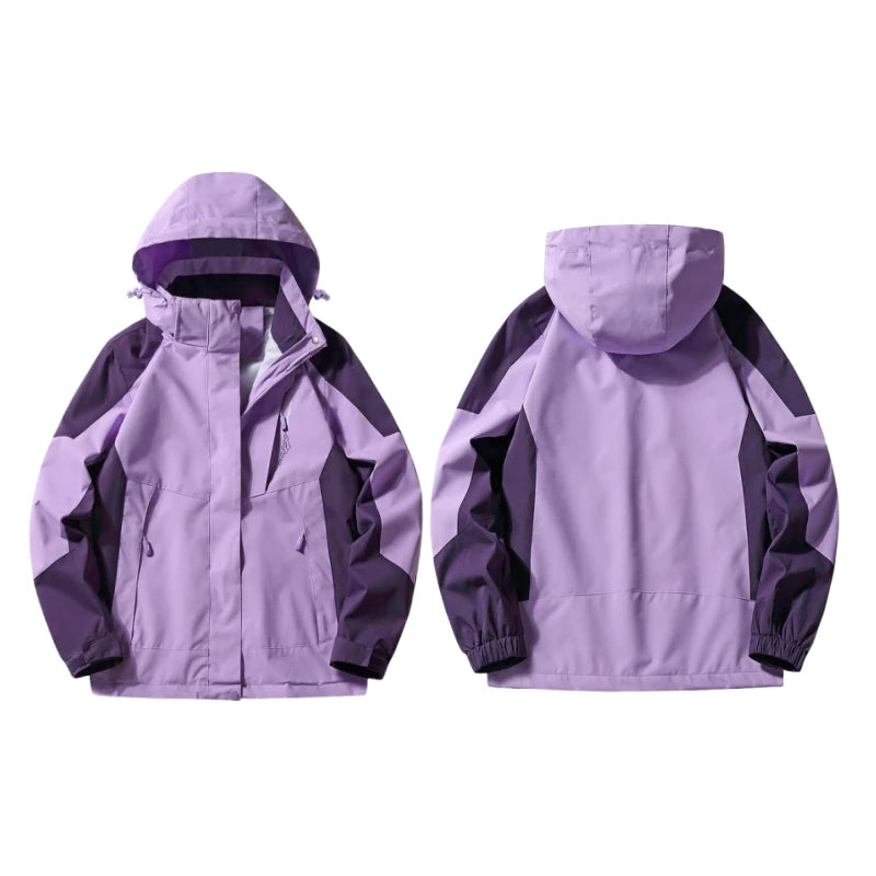 Aoyema Unisex Outdoor Jacket Waterproof Hiking Jacket Windproof Windbreaker Jacket Camping Hunting Trekking Climbing Coat