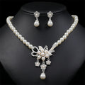 Wholesale New Multicolor Flowers Rhinestone Gemstone Luxury Bride Weeding Fashion Jewelry Jewelry Sets