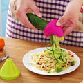 HelloWorld 1PCS Cooking Salad Carrot Cutter Funnel Model Spiral Vegetable Cutter Shred Device Kitchen Tools Accessories Gadget