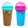 Kingwise New Product Premium Slushy Maker Magic Frozen Squeeze Ice Cooling Cup Novelty Slushy Cup Squeeze Ice Cream Cups