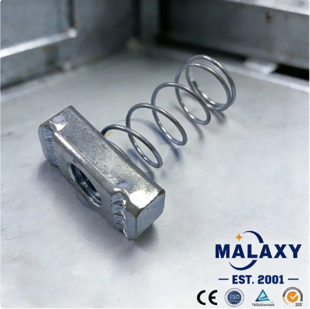 MALAXY Stainless Steel Nut M5 M6 M8 M10 M12 Galvanized Metal Channel Strut Spring Nuts