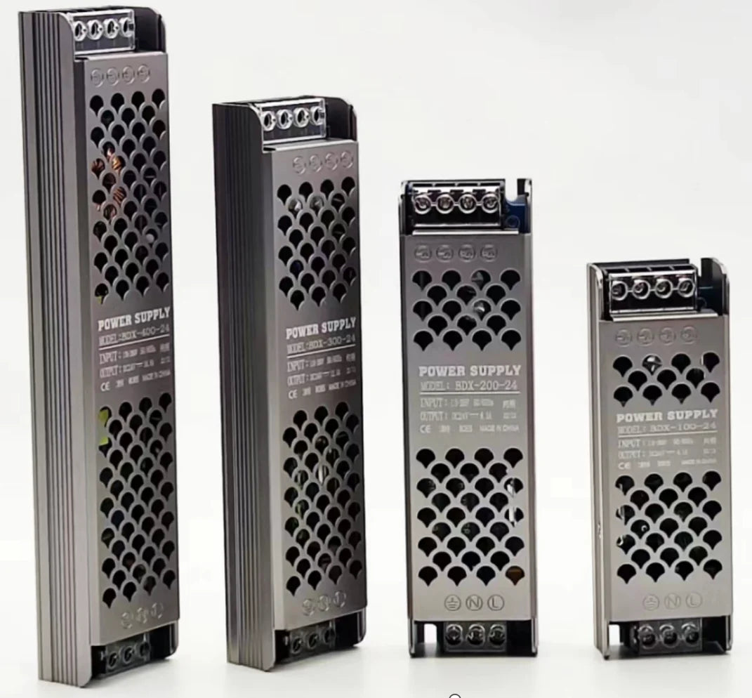 Ac 85-265V DC24V Dmx512 LED 100W 200W 300W 400W Aluminum Shell Is Ultra-thin Switch Power Supply