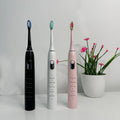 Shenzhen Manufacture Personalized Wireless Rechargeable Adult Ultrasonic Electronic Sonic Electric Toothbrush With 45000VPM