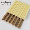 Multi-color WPC Grille Wall Panel Interior Decoration Wood Grain Wallpaper 3d Home Decoration