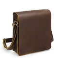 Tiding Vintage Genuine Leather Men Customized Casual Fashion New Shoulder Messenger Crossbody Bag Mini