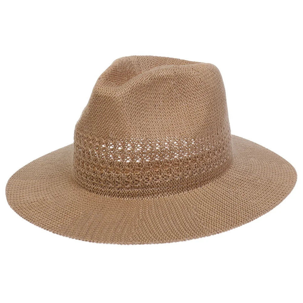 Bestella Men's Classic Beach Sun Hat with Wide Brim Fashion Blogger Same Style Casual Cowboy Straw Jazz Hat