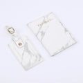 Personalized Passport Holder Pu Leather Custom Marble Passport Holder and Luggage Tag Set