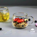 Golden Rim Edge Borosilicate Glass Drinking Cup Water Glass Cup With Gold Rim