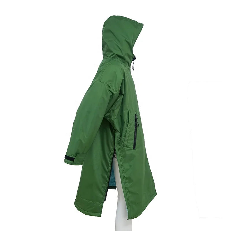 Personalized Waterproof Keep Warm Warm Fleece Lined Changing Robe Sport Horse Equestrian Riding Jacket Coat