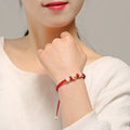 SC Wholesale Vintage Handmade Woven Bracelet Lucky Rope Noctilucent Beaded Bracelet Fashion Birthday Zodiac Bracelet for Girls