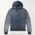Custom Reversible Distressed Faded Vintage Wash Hoodie for Men