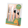 BPA Free Food Grade Safe Eco-friendly Cute Stainless Steel Kids Cutlery Set for Children's Gift