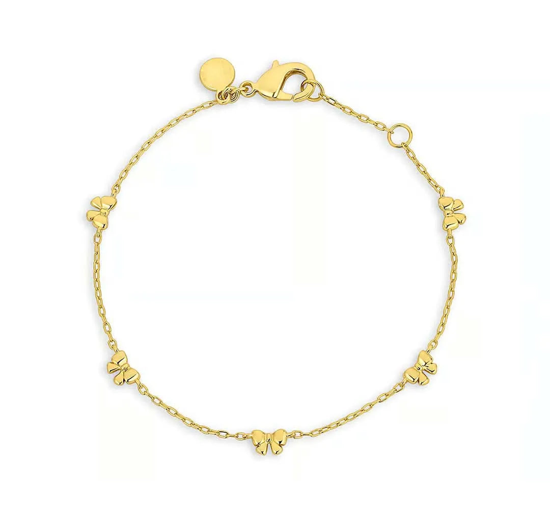 Milskye Engagement Jewelry for Women 925 Silver 18k Gold Freshwater Pearl AAAAA Grade Romantic Mini Bow Bracelets Third Party