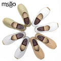 The Women Cheap Popular Texture Colorful PU Jute Soft Insole Elastic Basic Espadrilles Flat Shoes