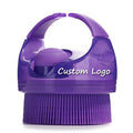 Custom Logo Shower Massager Brush with Soap Dispenser Silicone Body Scrubber Bath Brush