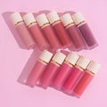 Custom Vegan Blusher Private Label Lip Eye Cheek Tint Makeup Rubor Maquillaje Pink Waterproof Liquid Blush for Facial Makeup