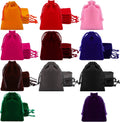 Microfiber Velvet Pouch with Ribbon Handle Geometric Rope Drawstring Design Customizable Logo Medium Size OEM Brand for Travel