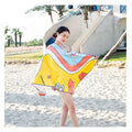 Summer Fast Shipping Free Design Custom Children Quick Dry Sand Free Microfiber Suede Beach Towel