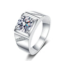 1 Carat Proposal Accessory Fine Jewelry Men Women Finger Promise 925 Silver Wedding Moissanite Rings 2025