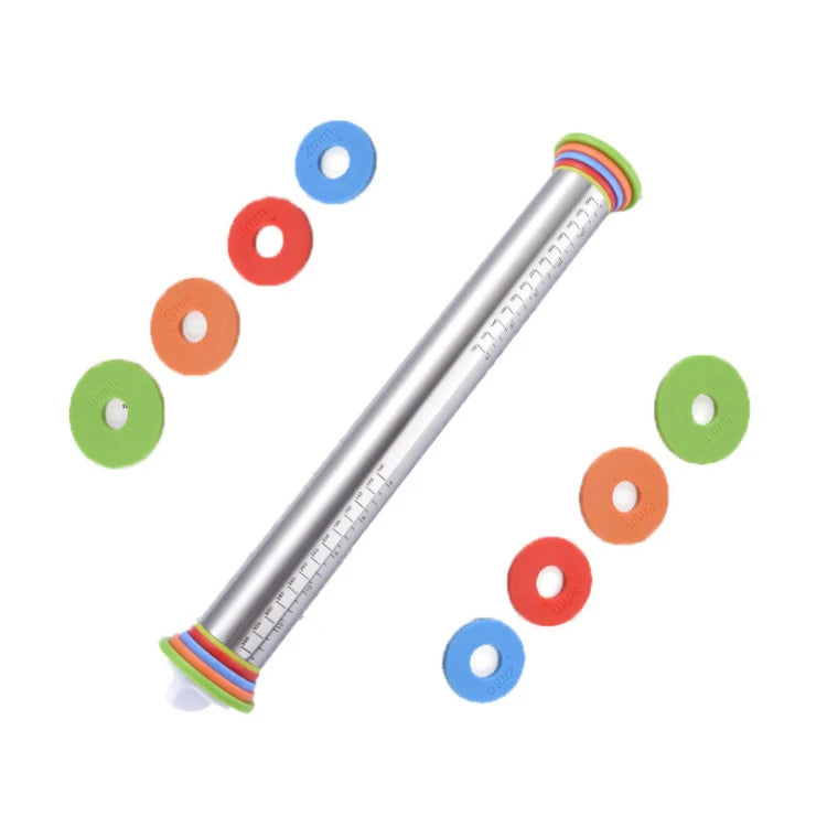 Hot New Design Rolling Pins With Designs for Baking Silicone Mat and Rolling Pin Blue Big Rolling Pin