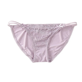 Wholesale Women's Seamless Ice Silk Sexy Lace Large Triangle Underwear for Women