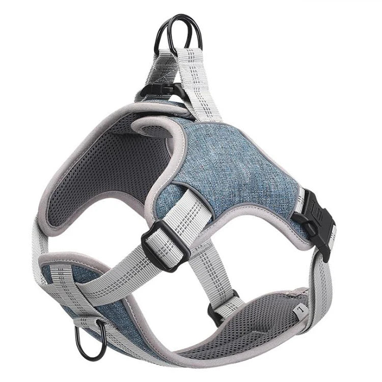 New Style Custom Logo Secure Explosion-proof Rushed Reflective Breathable Spiked Dog Harness