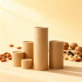 Custom Size Printed logo Eco-Friendly Cylindrical Chocolate Sugar Jelly Tea Candy Nuts Food Packaging Creative Kraft Paper Tube