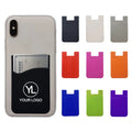 Custom Logo Silicone Phone Wallet for Trade Show Giveaways and Corporate Events