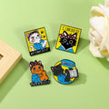 Black Letter Text Cat I Can Do It Enamel Lapel Pin Brooch Inspirational Backpack Badge Clothing Gift Jewelry for Friends